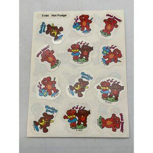 Vintage Trend Sticker Sheet T-144 Hot Fudge Stickers One Sheet Scratch N Sniff